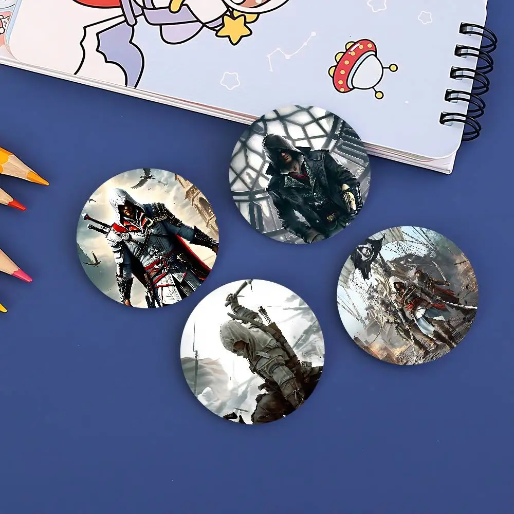 لعبة قاتل S العقيدة دبابيس الإبداعية مضحك جولة المفاجئة في بروش شارة ظهره قبعة اكسسوارات مجوهرات هدايا لصديق #4