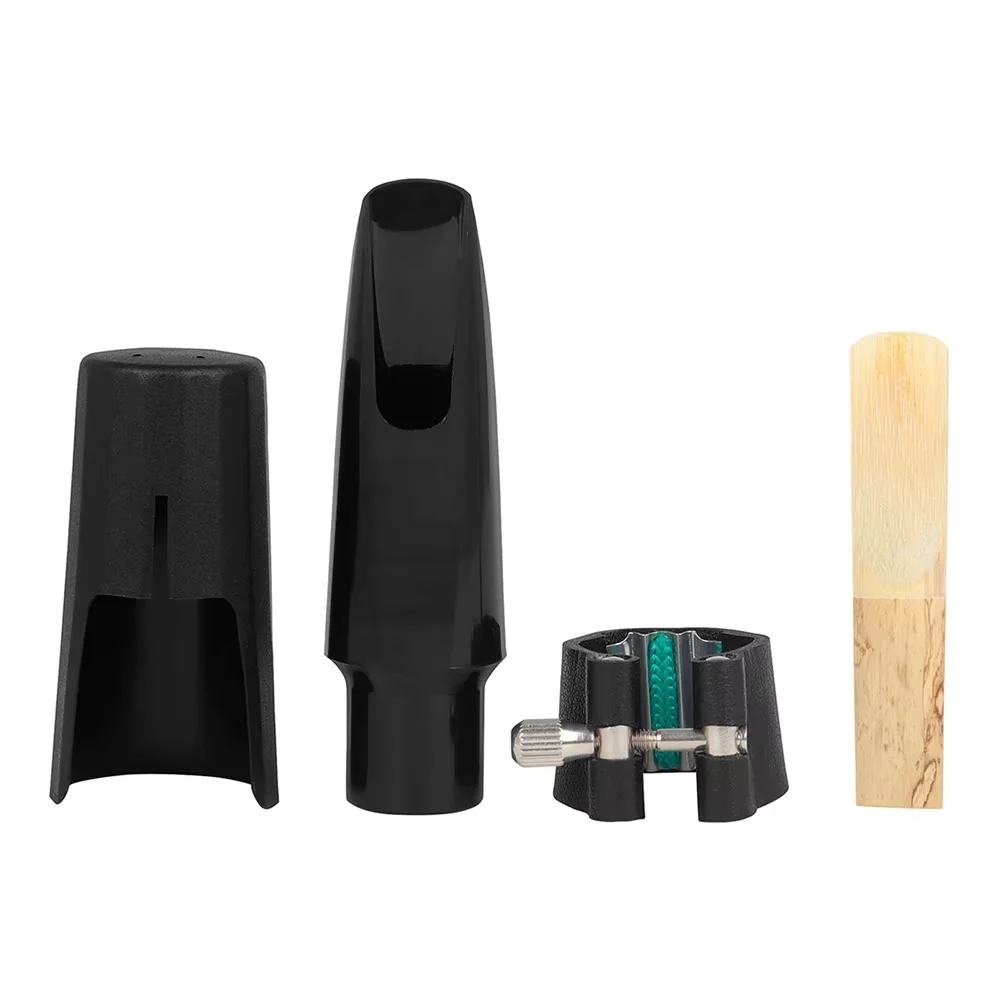 

Tenor Saxophone Mouthpiece Set Leather Clip Set +Reed + Tooth Pad Professional Accessories for Woodwind Instruments