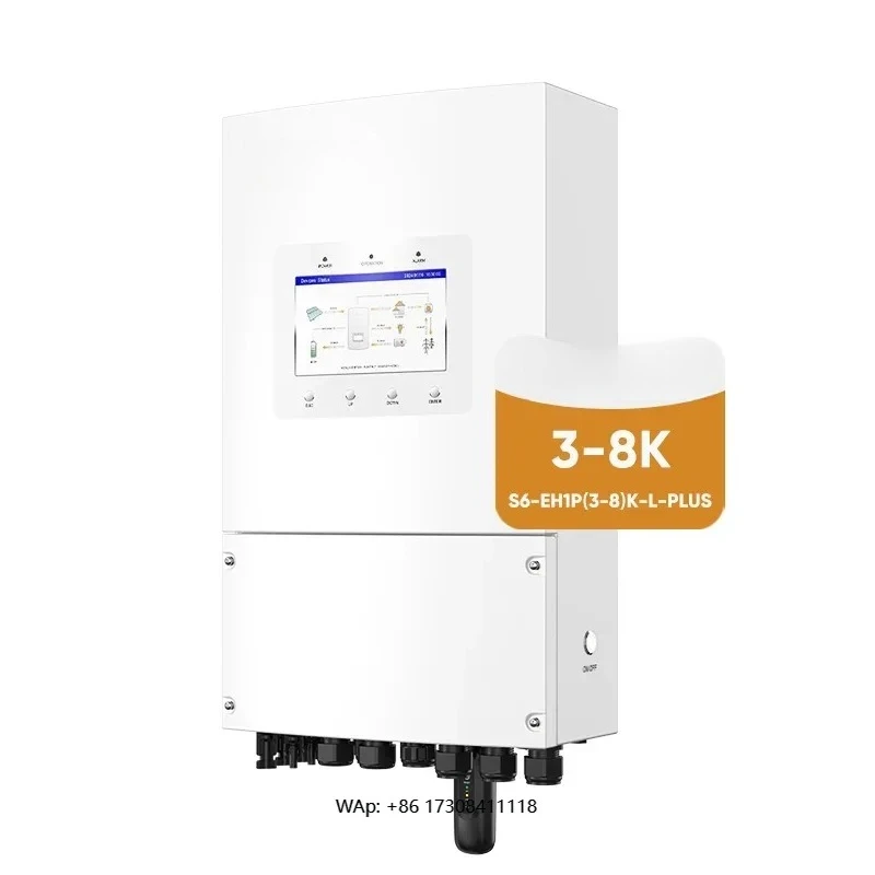 العاكس للطاقة الشمسية تخزين الطاقة المنزلية 48V 3Kw 4Kw 5Kw 6Kw مرحلة واحدة الهجين العاكس مع جهاز التحكم في الشحن
