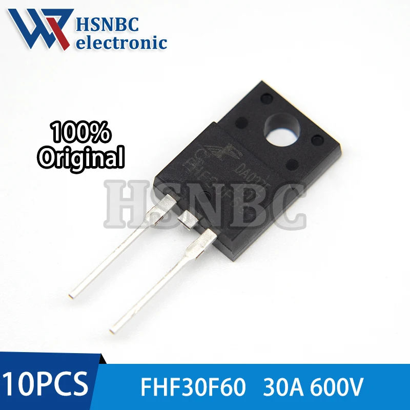 

10PCS FHF30F60 30F60 FHF30F60C TO-220F 30A 600V Fast Recovery Diode 100% New Original