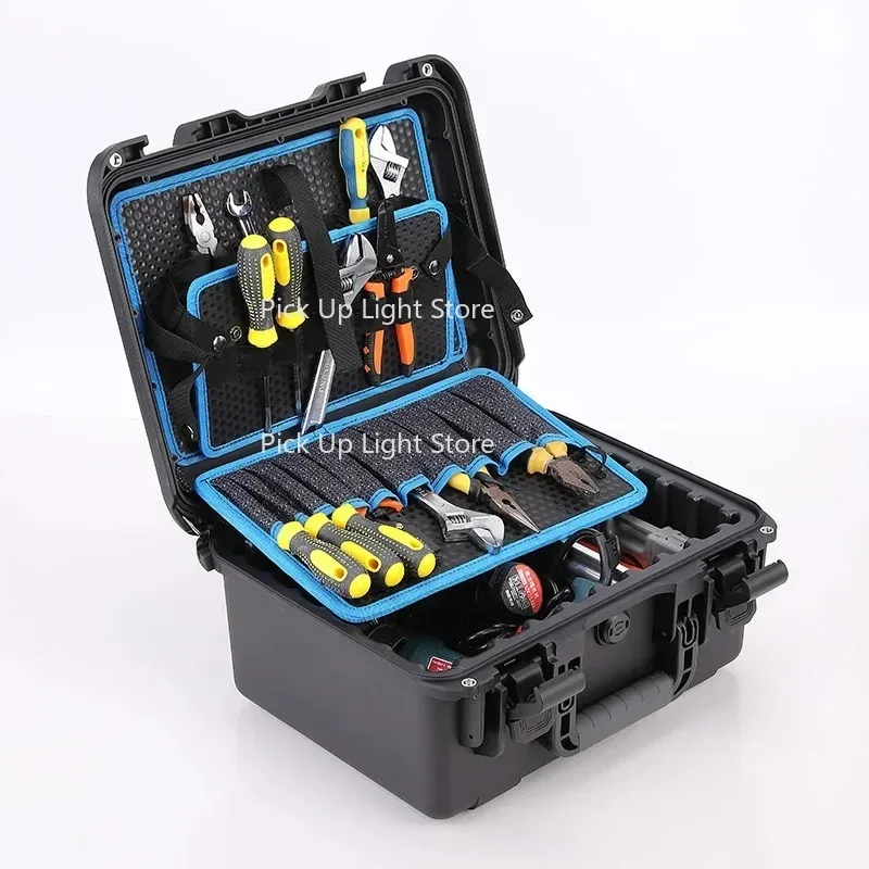 

Multifunctional Industrial Toolbox Hardware Maintenance Combination Electrician Woodworker Portable Storage Tool Box Empty