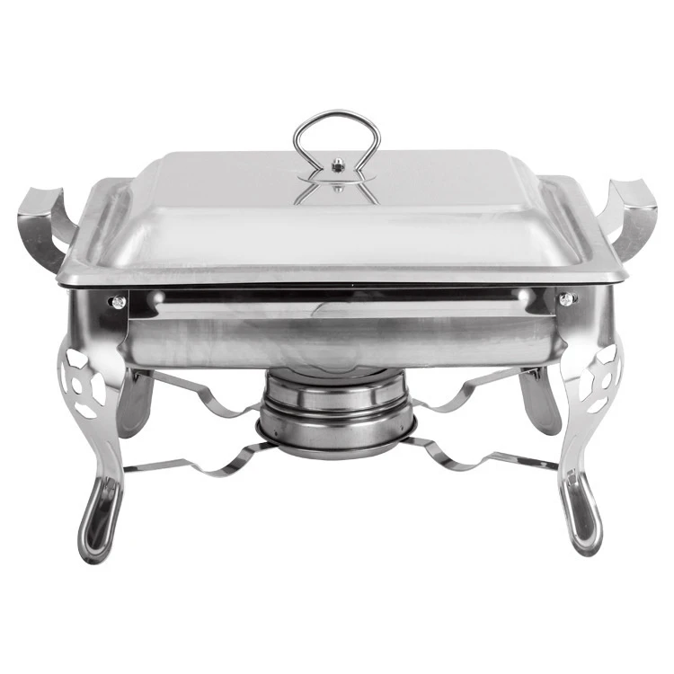 Catering Buffet Set Food Chafing Dishes 5L Stainless Steel Chafer Buffet Water Pan Fuel Holder and Lid For Catering Warmer