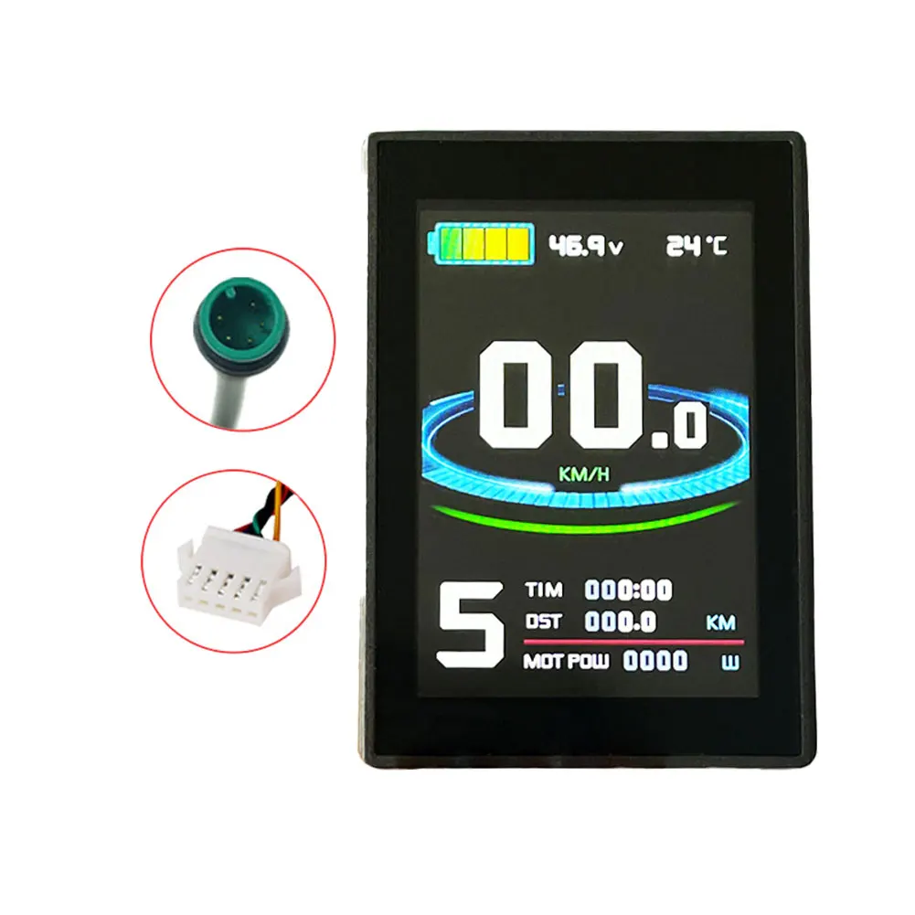 AliExpress Electric Bicycle LCD Display Screen for KT LCD8SU 24V 36V 48V with 5 Pin SM Waterproof Connector for KT Controller