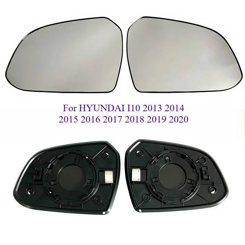 Car Heated Convex Door Mirror Glass for HYUNDAI I10 2013 2014 2015 2016 2017 2018 2019 2020 Rearview Mirror Heated White Mirror