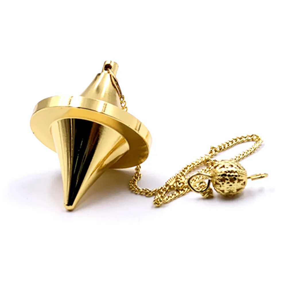 Ya.x Spinning Top Design Reiki Pendulum for Divination,Chakra Testing & Spiritual Energy Brass  Metal Pendulum