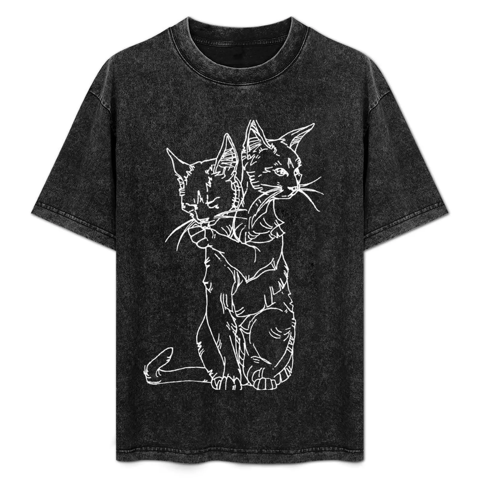 

polycephalic cat (white lines) T-Shirt man tshirt man t shirts for men man t shirt heavy cotton cotton t shirt pack T-Shirt