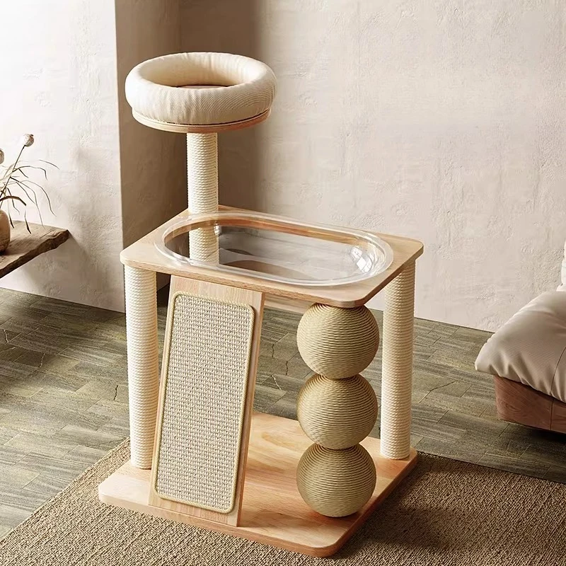 

Cat Scratching Board Nest Tree Sisal Small Puppet Maine Big Cat Space Capsule Solid Wood