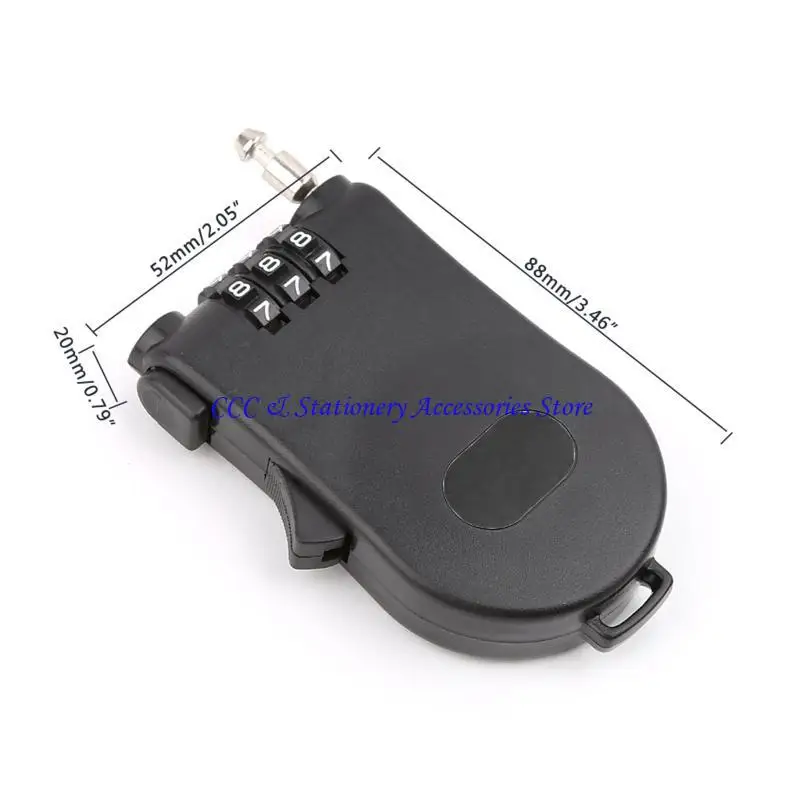 Q1JC Retractable Rope Rope Password Lock Locked Locker Outdoor Keyed Padlo