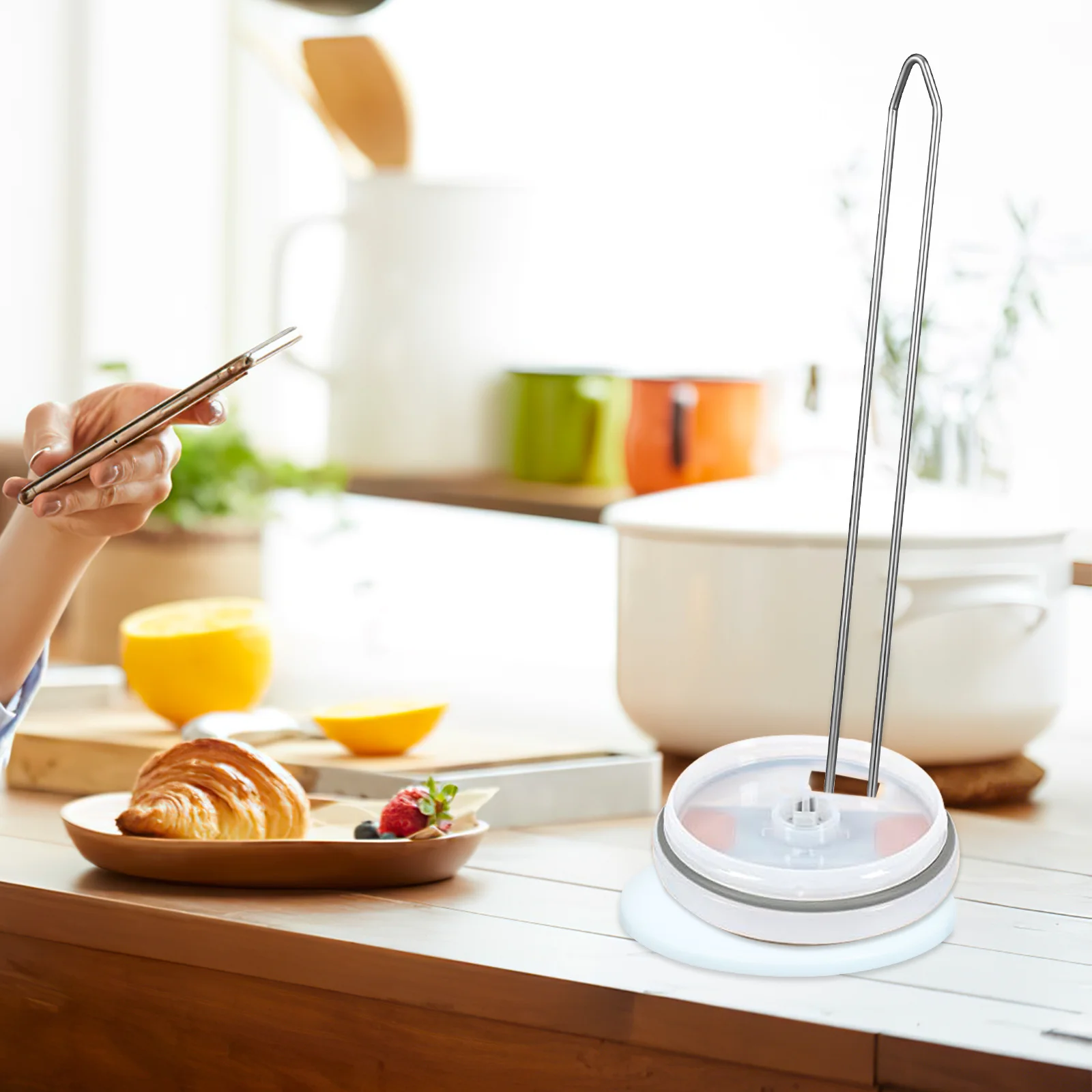 

2Pcs Tumbler Lid Organizer Vertical Cup Lid Storage Rack Stackable Kitchen Holder Slim Space Saving Organizer Kitchen Storage