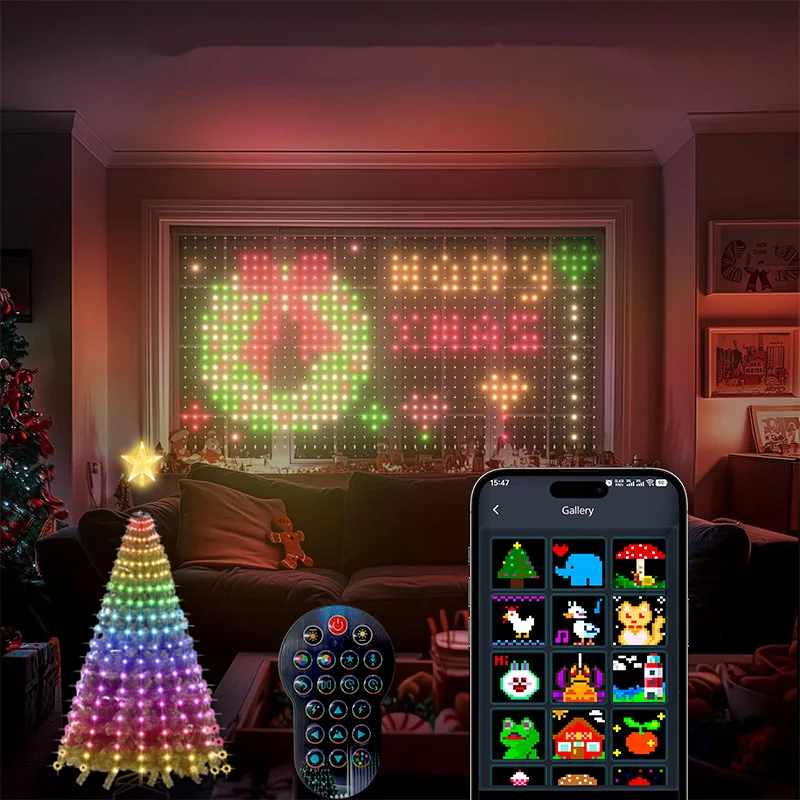 led-curtain-lights-christmas-tree-lights-combo-smart-rgb-string-lights-fairy-lights-for-home-wedding-party-spring-festival-decor