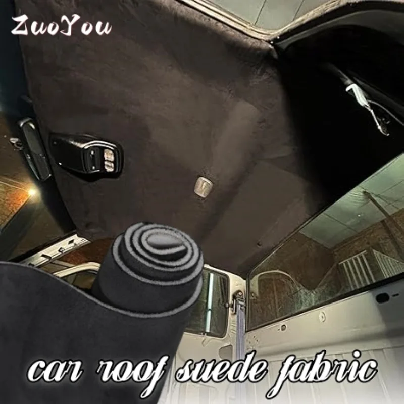 

Suede Headliner Fabric Foam Backed for Car Upholstery Protect Aging Broken Auto Roof Canopy Cloth Car Ceiling Repair Material