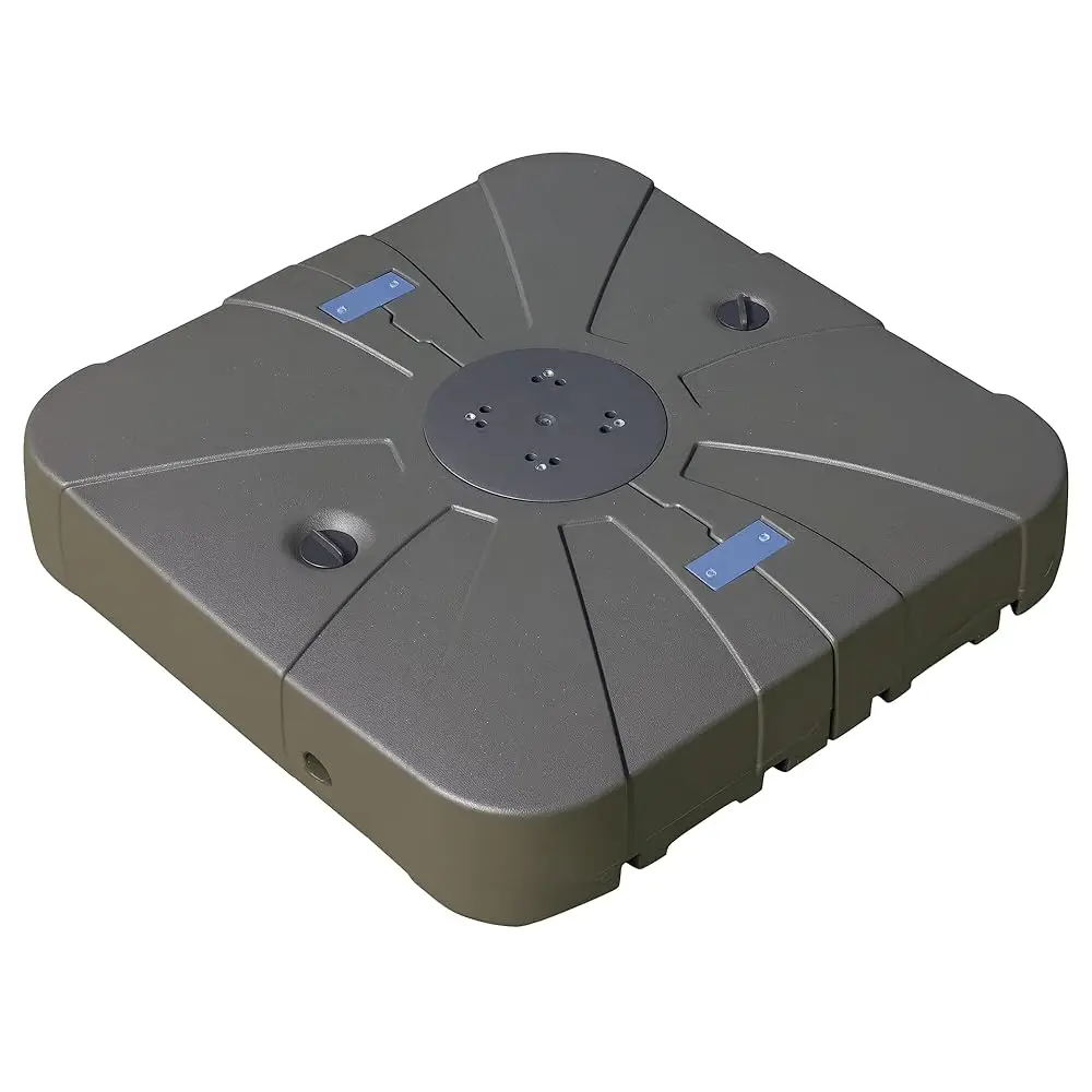 

Square Cantilever Patio Umbrella Base With 4 Wheels For Easy Moving, Heavy Duty Umbrella Stand Weight, 330 Lb Acity Sand Or 249