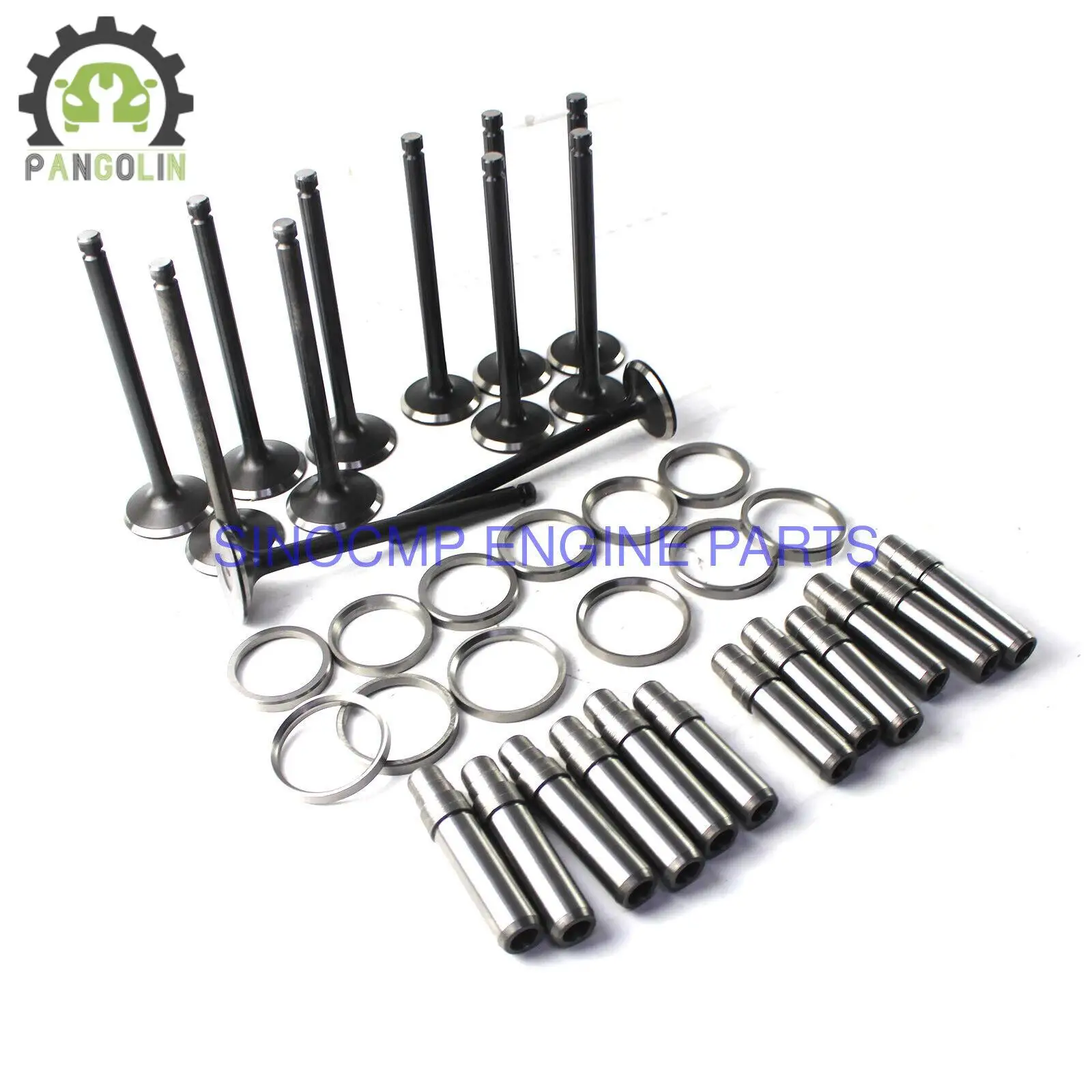 

ME032593 Intake & Exhaust Valves for Mitsubishi Kobelco SK200-5 SK220-2 SK220-5 Kato HD800 HD900 Excavator w/ 6D15 6D15T Engine