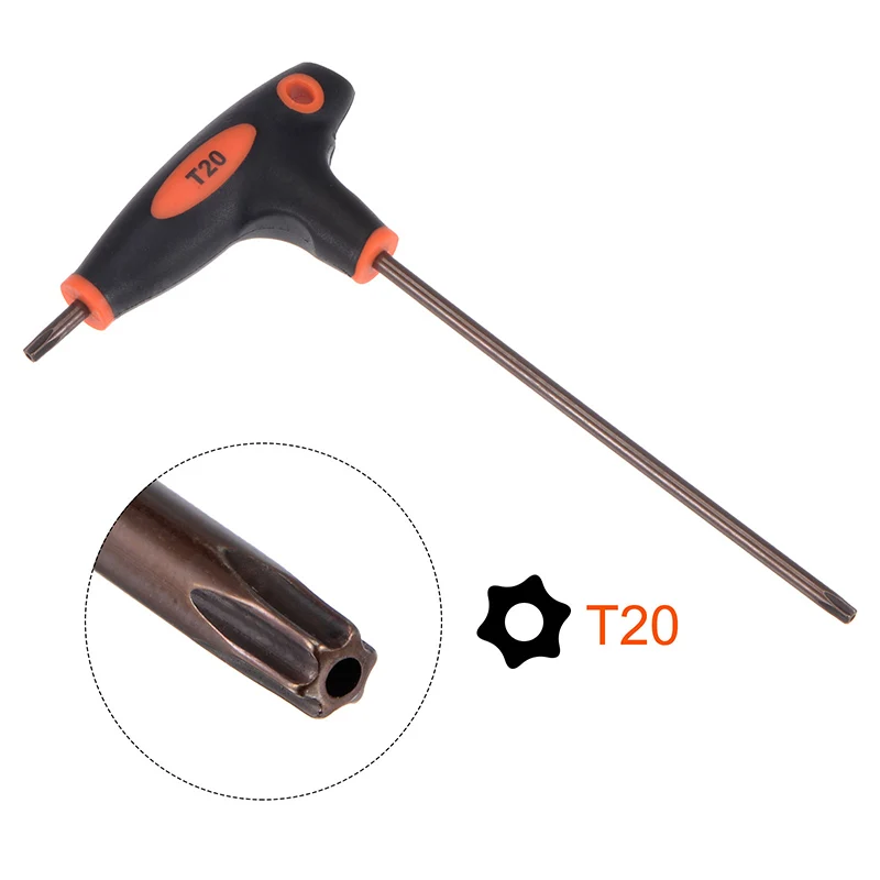 1pc T20/T25/T50/T27/T15/T10 Metric Hex Wrench Key T-type Dual End Wrench Spanner Tools Universal S2 Steel Hex Wrench