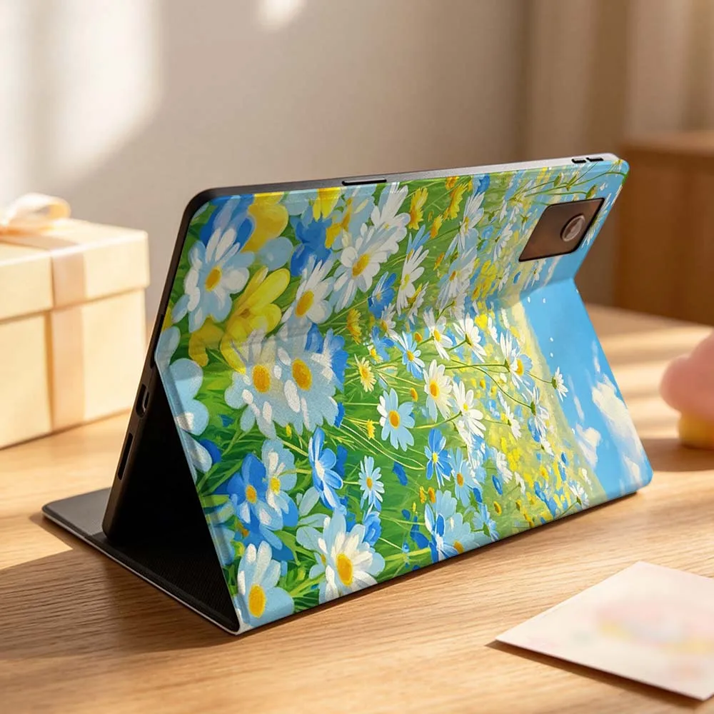 Chrysanthemum Dandelion For Lenovo Idea Tab K10 M10 P11 P12 Xiaoxin Pad Pro GT Plus 10.6 11 11.1 inch 2025 Folding Tablet Case