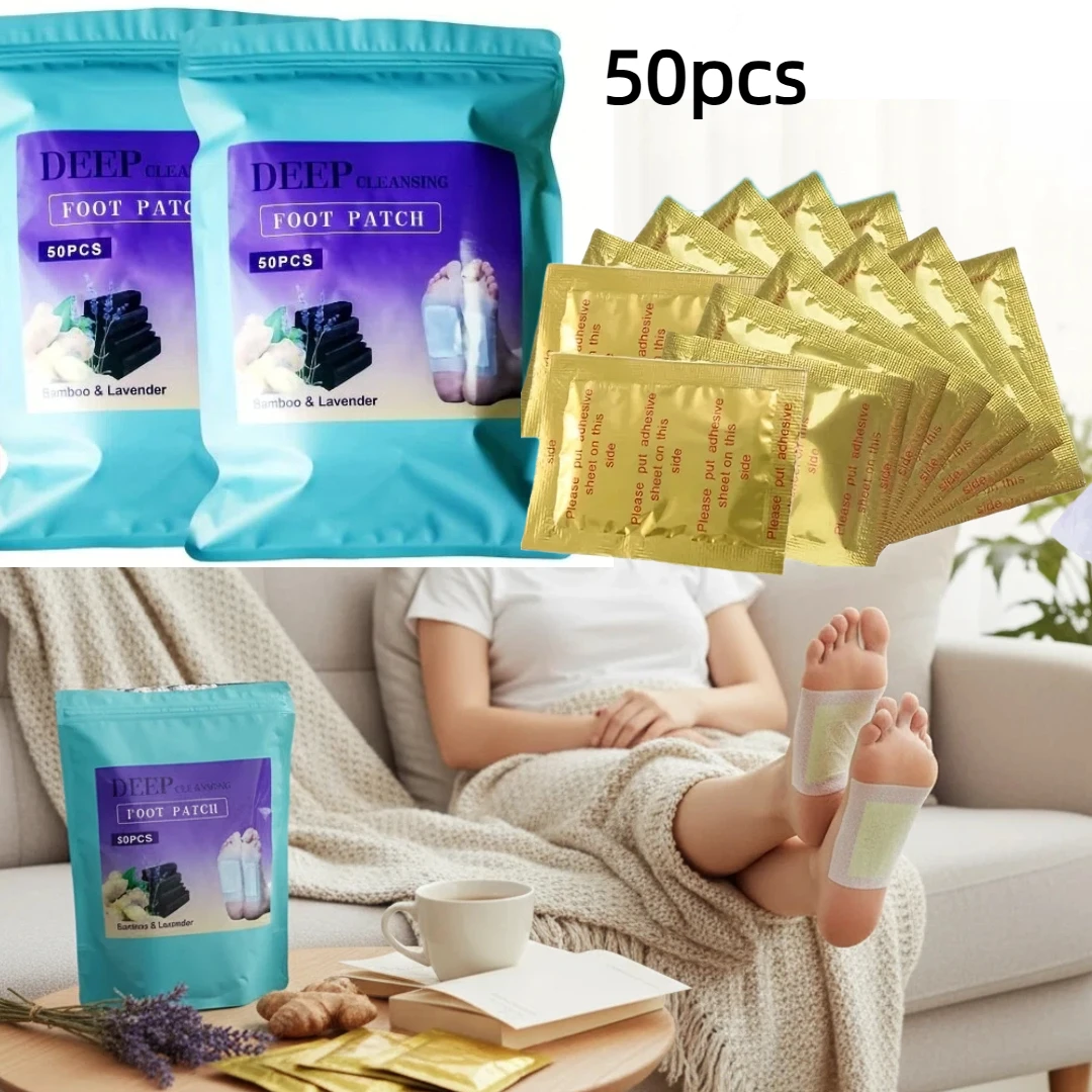 100/150/200 Stück Bambus-Fußpolster mit Vitamin C und Ingwerpulver, Tiefenreinigung, natürliche Fußpflege-Essentials, Geschenk für Eltern