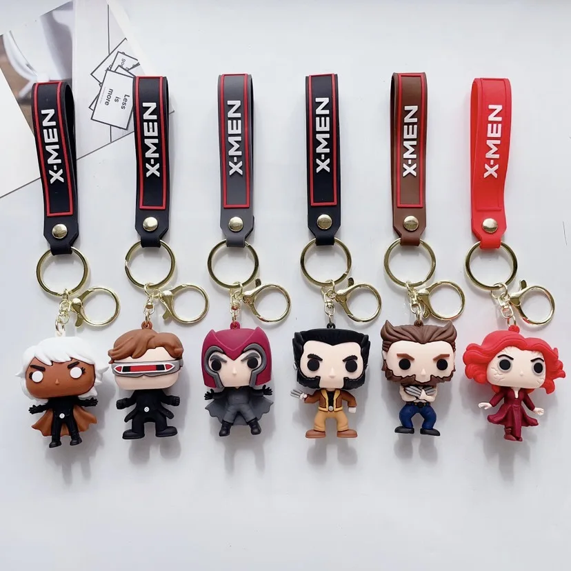 Cool Cartoon Disney X-Men Keychain Pendant Fashionable Car Backpack Special Gift for Kids Friend Accessories