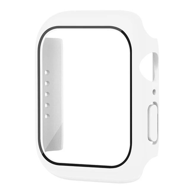 Glas + Cover Voor Apple Watch Case 11 10 9 8 7 6 SE 5 Accessoire Screen Protector Apple iWatch Serie 44mm 40mm 41mm 45mm 42mm 46mm