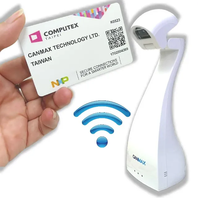 High Quality Barcode Scanner with display  Wireless NFC Id Card Reader With Barcode Reading Function