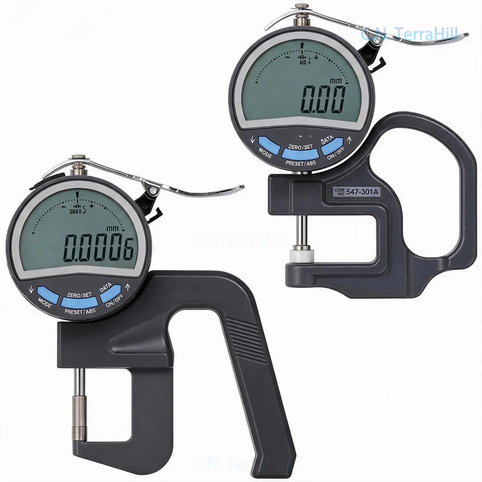 Digital Thickness Gauge High Precision Micrometer Thickness Meter 547-301A 547-401A for Metal Sheet Measurement