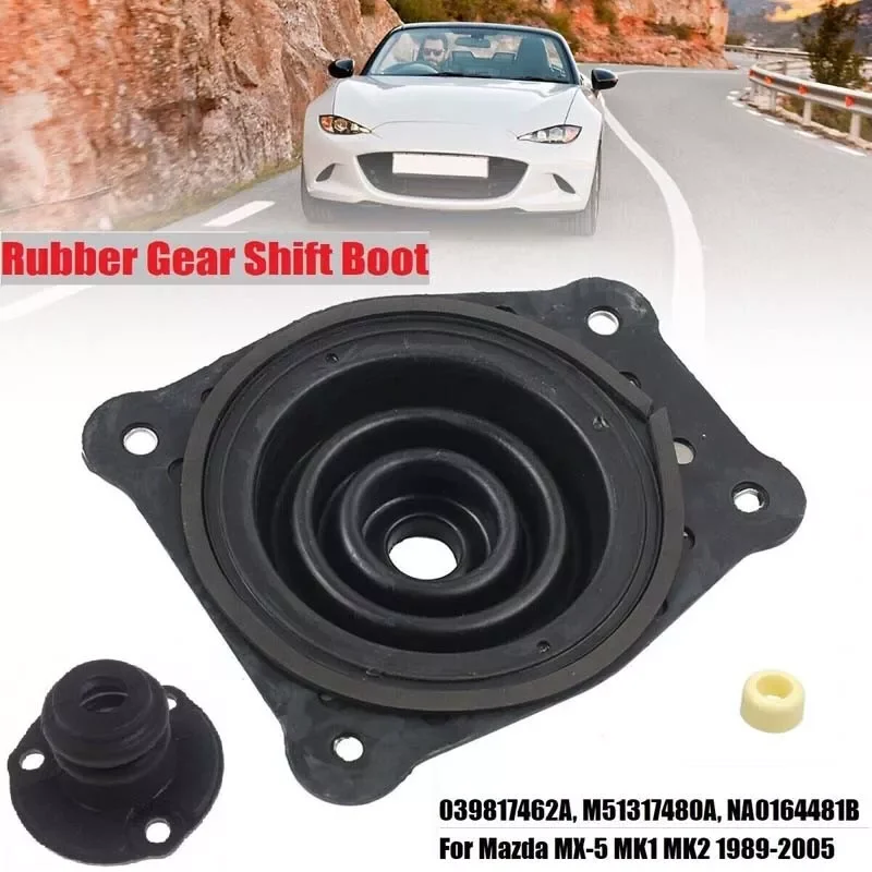 For MX5 MK1 MK2 1989-2005 Shift Lever Boot Rubber Seal Direct Replacement Shifter Boot Practical Durable NA0164481B M51317480A