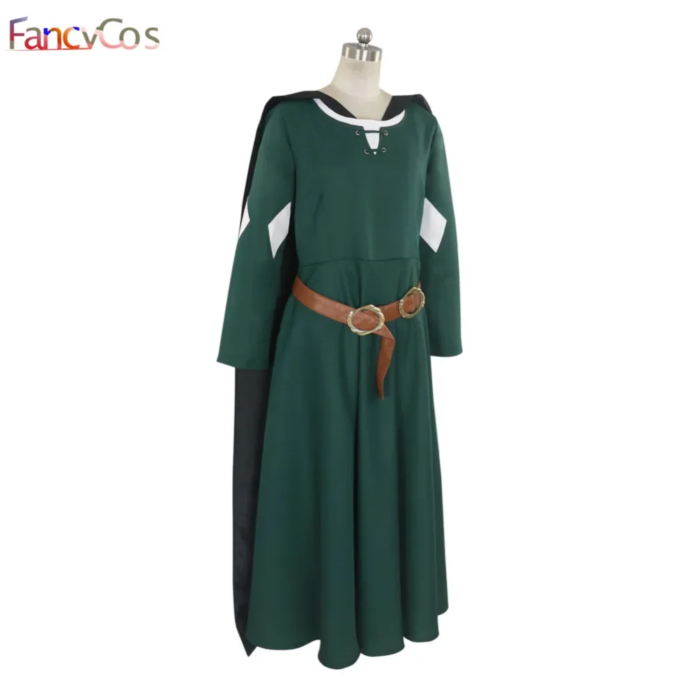 The Chronicles of Narnia Susan Cosplay Costume Party Dress Dark Green Skirt Plus Size Custom Made Halloween Carvinal