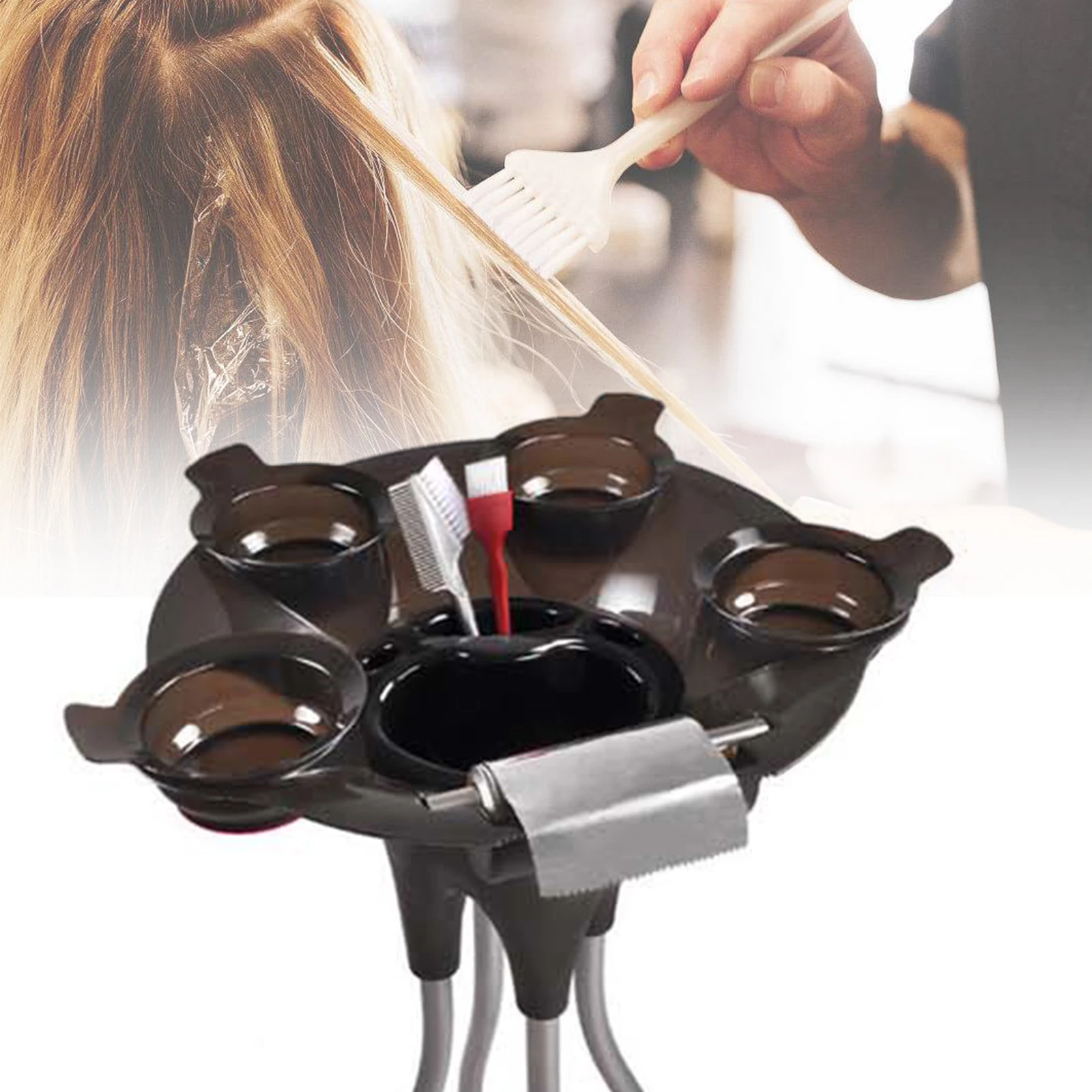 Barber/Colour Mixed Tint Dye Bowl/Salon Trolley Tray Salon Tool/Metal Support.