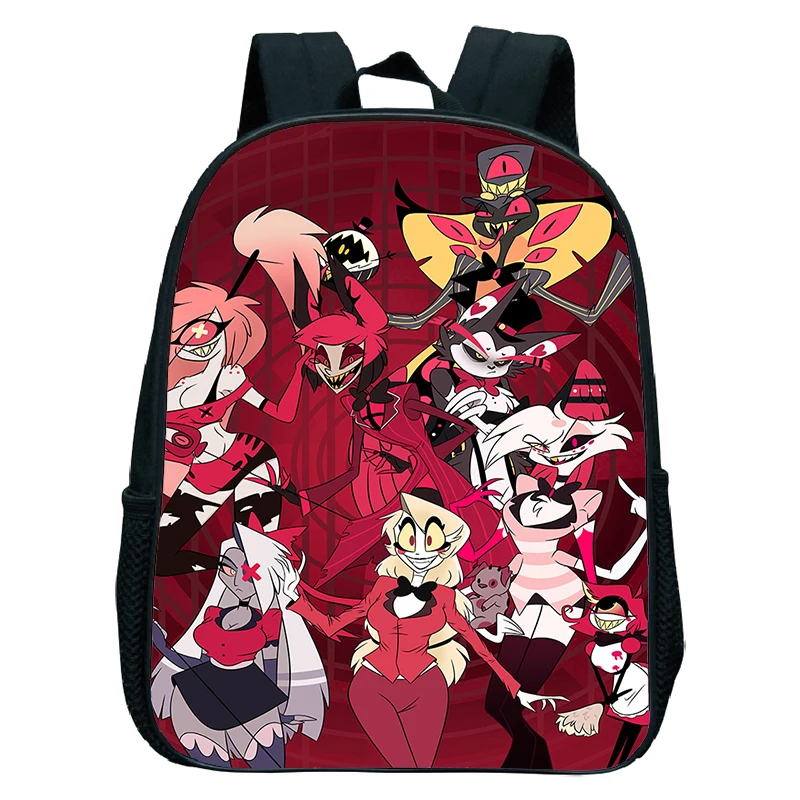 Impermeável Anime Hazbin Mochilas, Jardim de Infância Sacos, Meninas, Meninos, Hotel Schoolbag, Crianças Mochila, Pequeno Bookbag, Hot