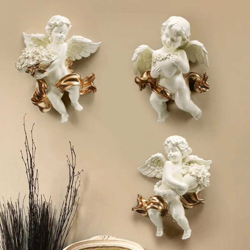 

Cupid Angel French pendant room wall decoration sofa background wall hanging European style living room wall decoration