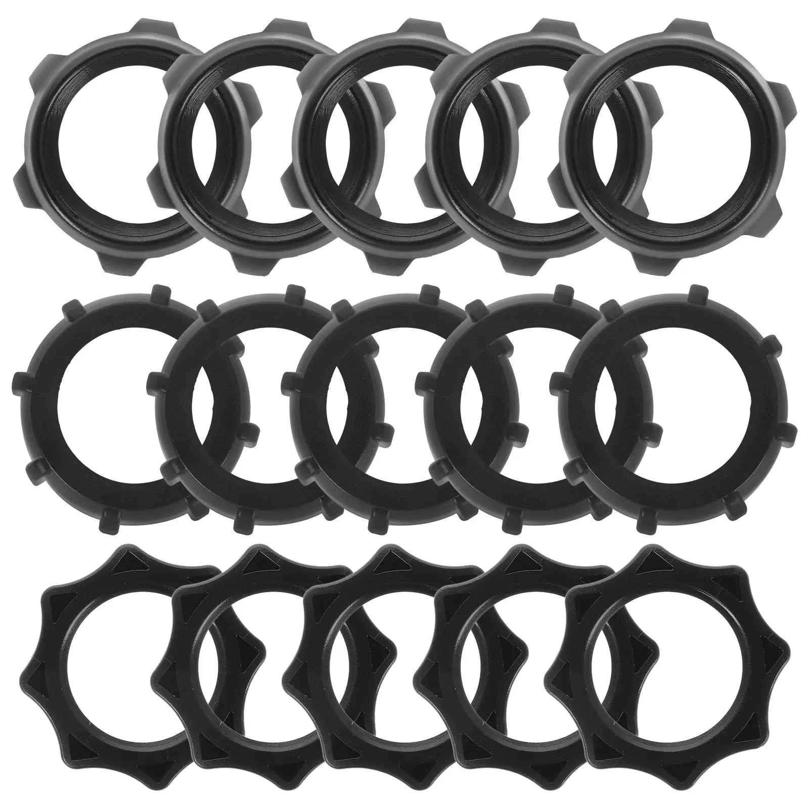 15Pcs Ball-Joint Fixed Adapter Ring Ball Head Screw Cap Car Mount Screw-on Head Holder for Wireless Charging Phone Universal