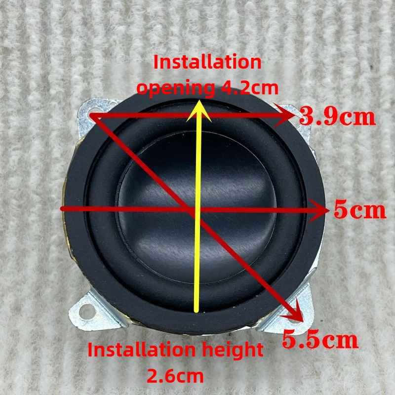 SOTAMIA 2PCS 2 인치 풀 레인지 오디오 스피커 4 옴 10W 내장 왜곡 각도 알루미늄 합금 방수 분지 야외 스피커