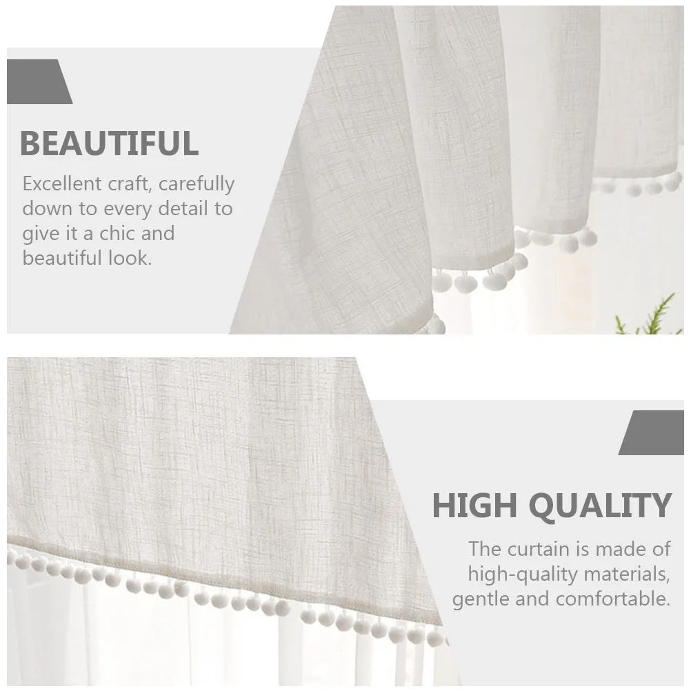 

Short Curtain Window Drape Window Drape Curtains Cotton Balls Cotton Balls Curtain Room Living Bedroom Kids Nursery