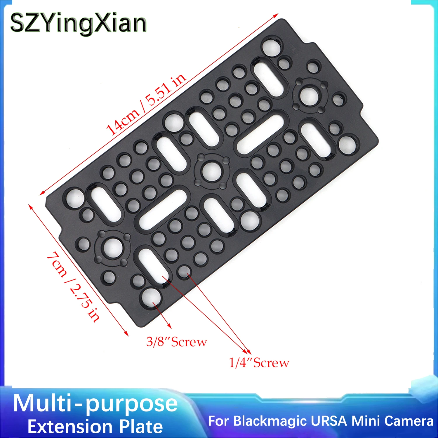 Multi-purpose Switching Plate for Rail block/Dovetail Camera Cheese Plate With 1/4