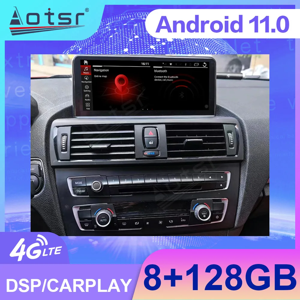 Android 11 Car Radio For BMW 1 Series NBT 4G GPS Bluetooth Touch Large Screen Carplay Central Multimedia Player Stereo Head Unit