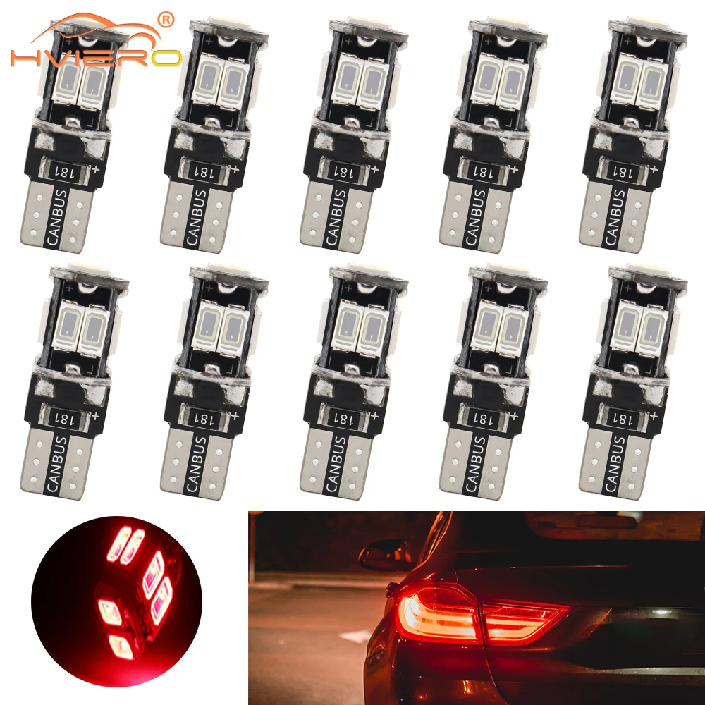 

10X T10 W5W 5630 Silicagel Trunk Lamp Turn Signal Light Wedge License Plate Led Car Marker Light Reading Dome Auto Parking Bulb