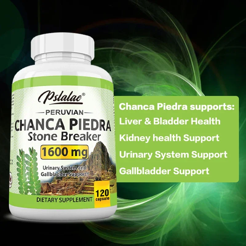 Chanca Piedra Capsules 1600mg - Kidney Stone Crushing, Urinary Tract Support, Non-GMO