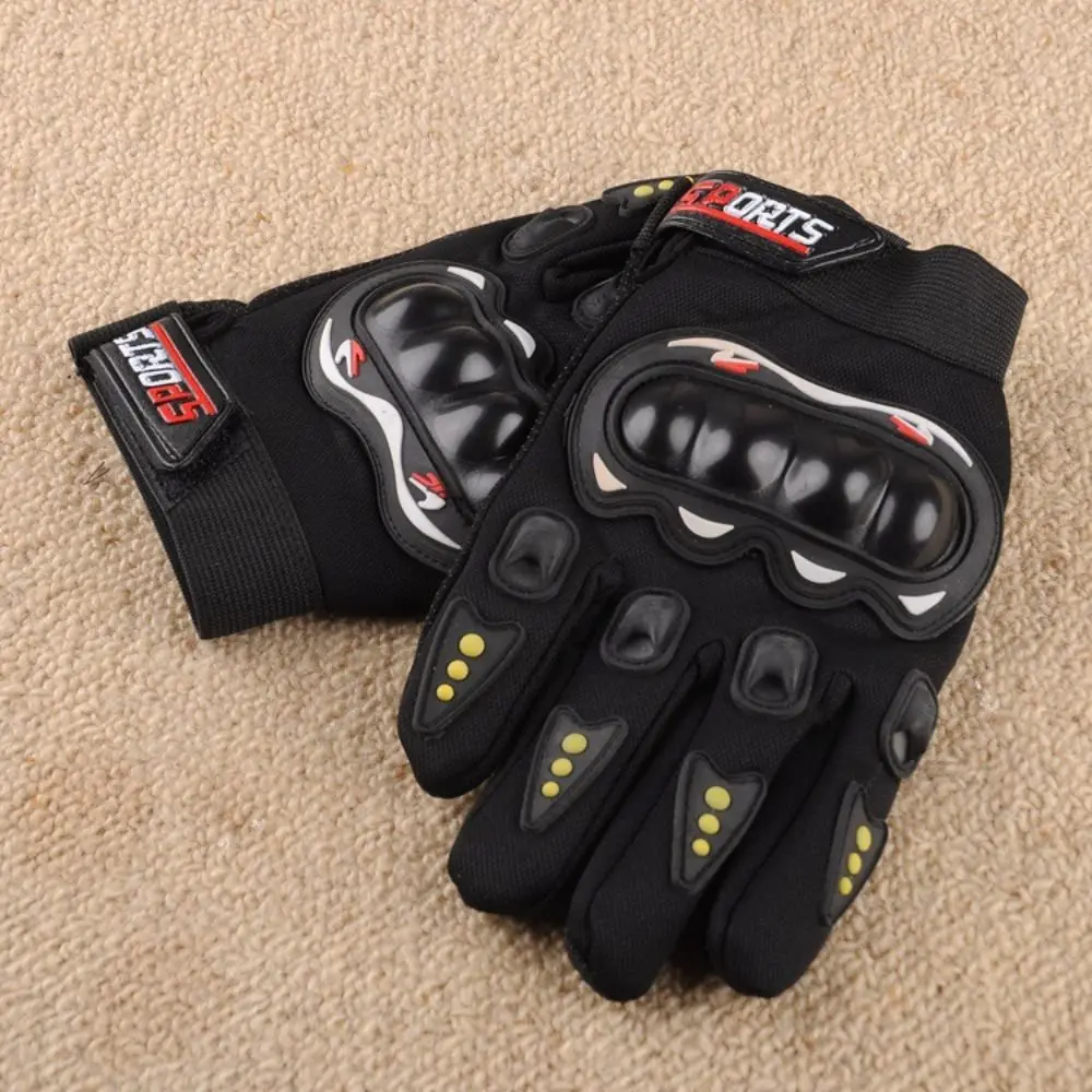 

Polyester Motorcycle Riding Gloves Black Blue Red Wear-resistant Cycling Gloves Breathable Nonslip Full Half Finger Mittens