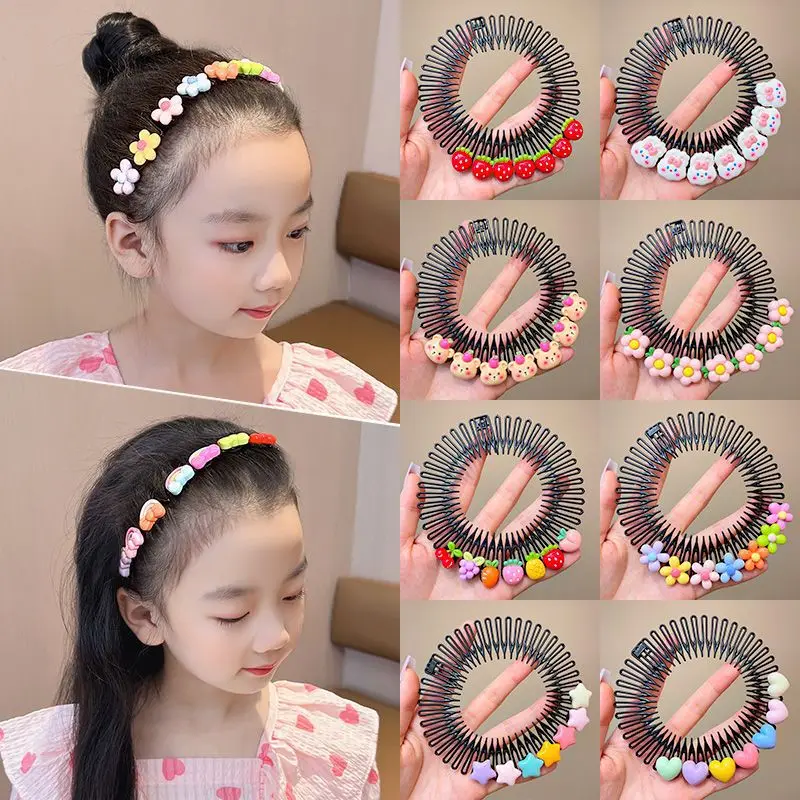 Cute Cartoon Animals Wave Hairbands Girls Children Kids Lovely Hair Comb Decorate Headband Hair Hoops Fashion Hair Accessories