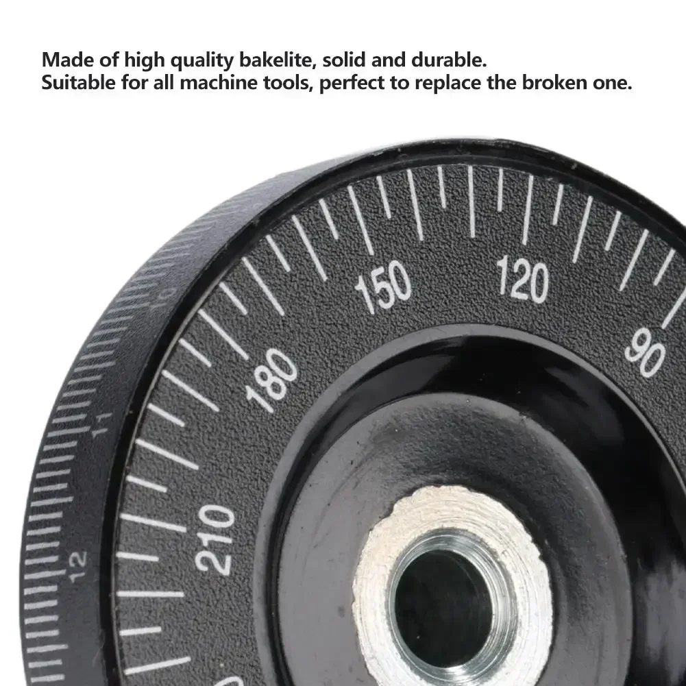 1 Buah Aksesori Mesin Roda Tangan Skala Roda Tangan Bakelite Padat 63Mm