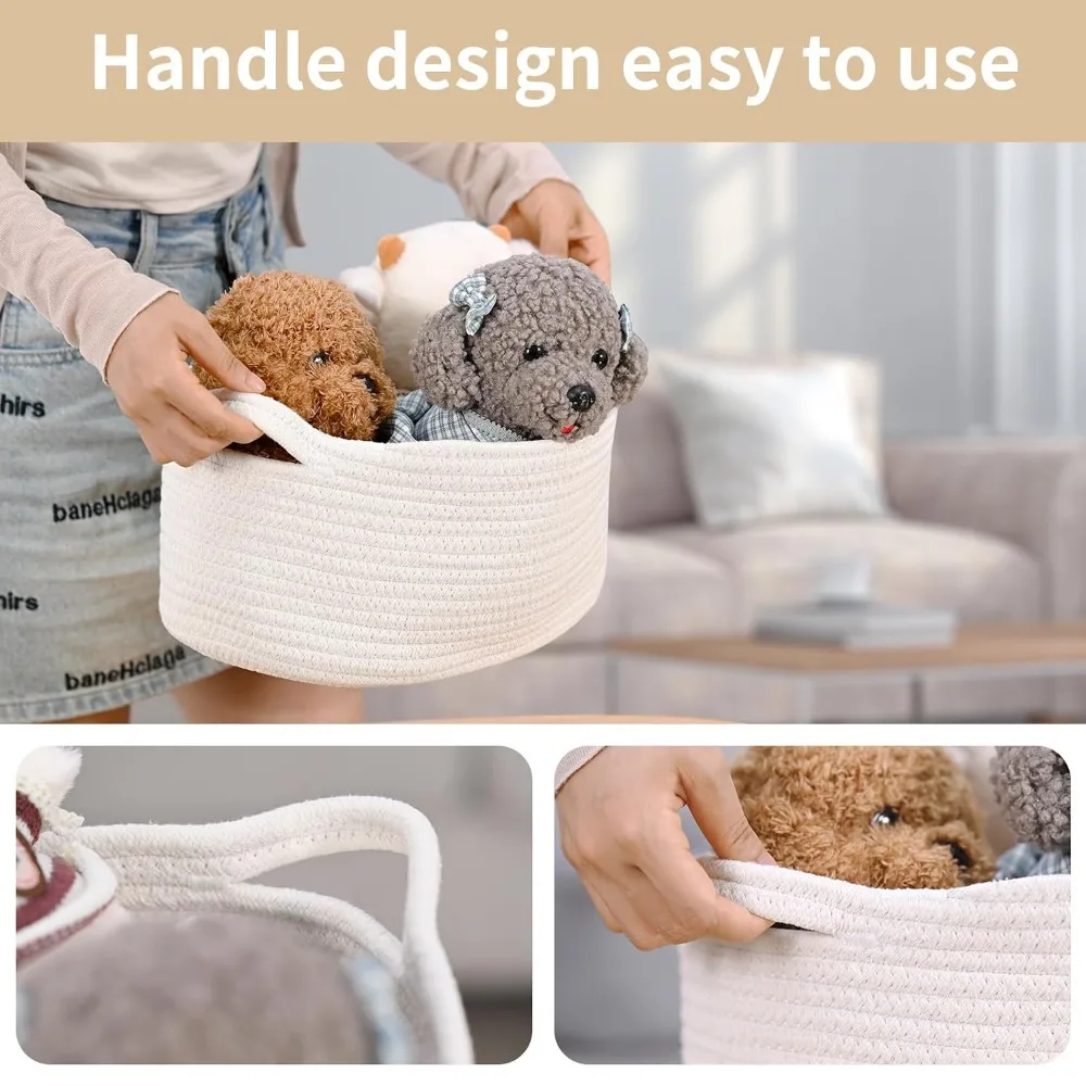 Medium Woven Cotton Rope Baske - Baby Products Gift Baskets 리뷰 및 가격