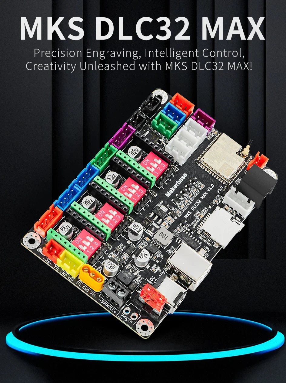 GRBL 32 bit ESP32 Controller MKS DLC32 MAX Expansion Card 4 axis