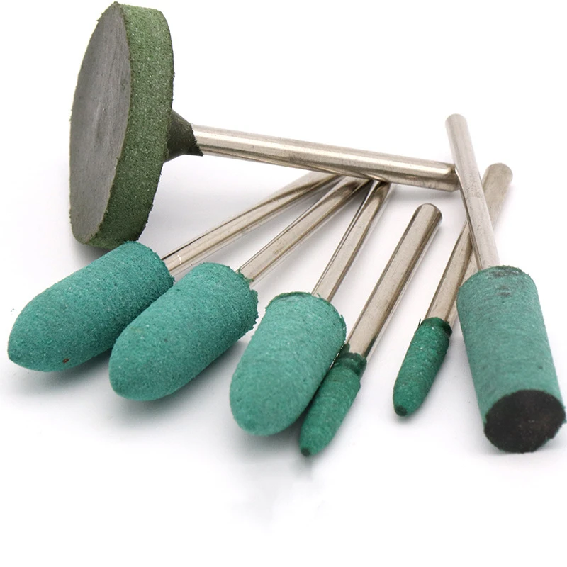 3/5pcs Rubber Grinding Head 2.35mm/3mm Shank Mould Surface Polishing Jade Polishing Grinding Head Electric Rotary Tool