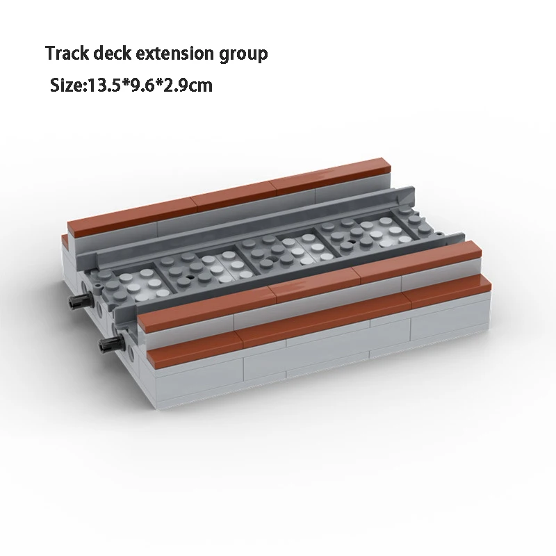 MOC Stad Treinspoor Brug Pier Oprit Accessoires Spoormodel Blok Kinderen DIY Baksteen Speelgoed Jongen Geschenken