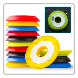 5pcs/lot Color Silicone Storage Main Spool Bulk Fishing Line Storage Ring Fishing Accessories Gadget