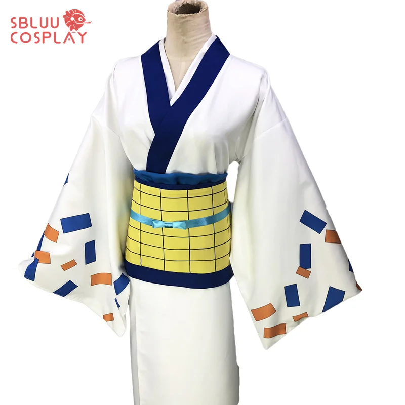 SBluuCosplay Anime Wano Country Nefeltari Vivi Kimono Cosplay Costume