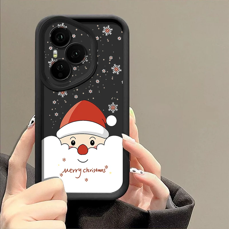 Cartoon Santa Claus TPU Phone Case For Honor 400 200 Pro Magic7 Lite X8c X9c Smart X6a X6b X6c Shockproof Soft Silicone Cover