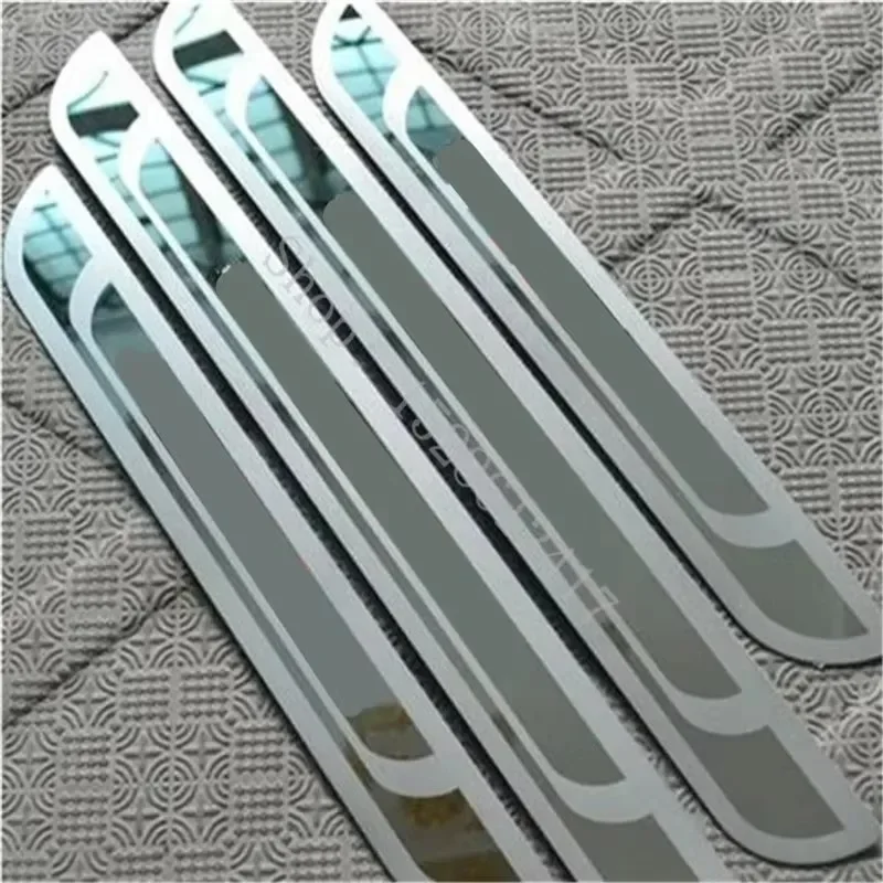 For Peugeot 5008 508 308 2008 3008 307 108 206 207 407 408  Door sill scuff plates thresholds protector Stickers Welcome Pedal