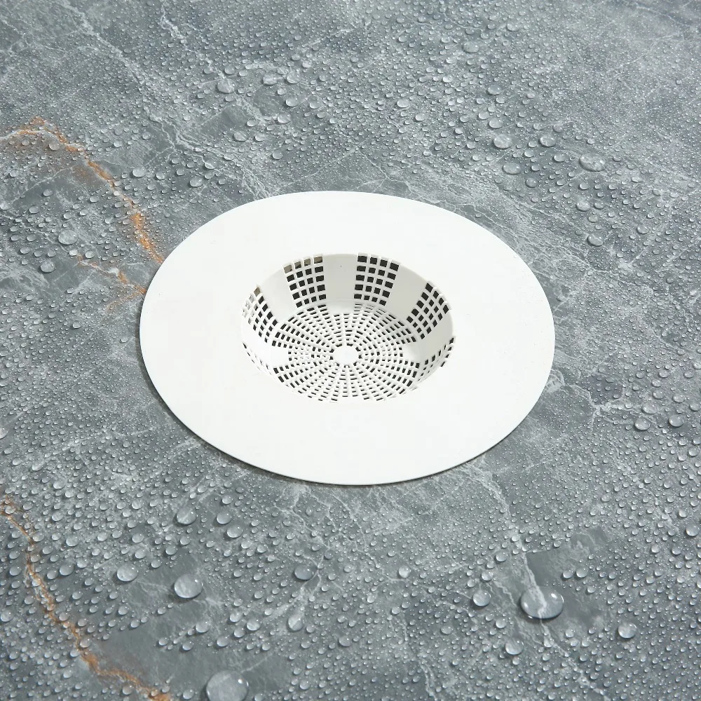 Pack of 3 Self Sealing Flexible Rubber Drain Hair Catcher, Effective Drain Clog Prevention Filter, Reusable Drain Stopper Hair Trap for Bathroom Sinks & Bathtubs - view 6