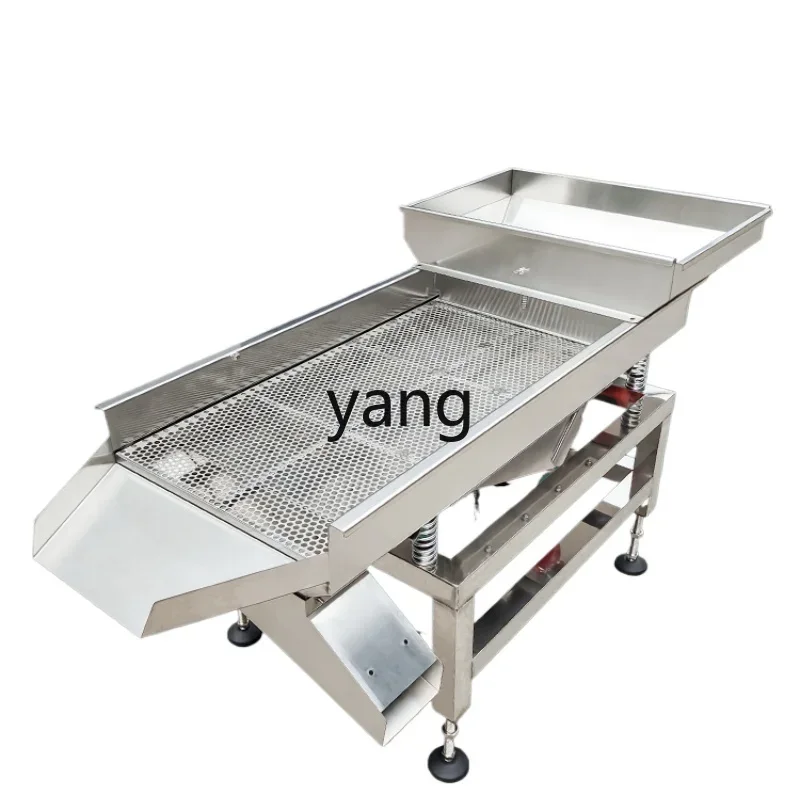 

YJQ stainless steel linear vibrating screen small industrial vibration tea electric screening machine