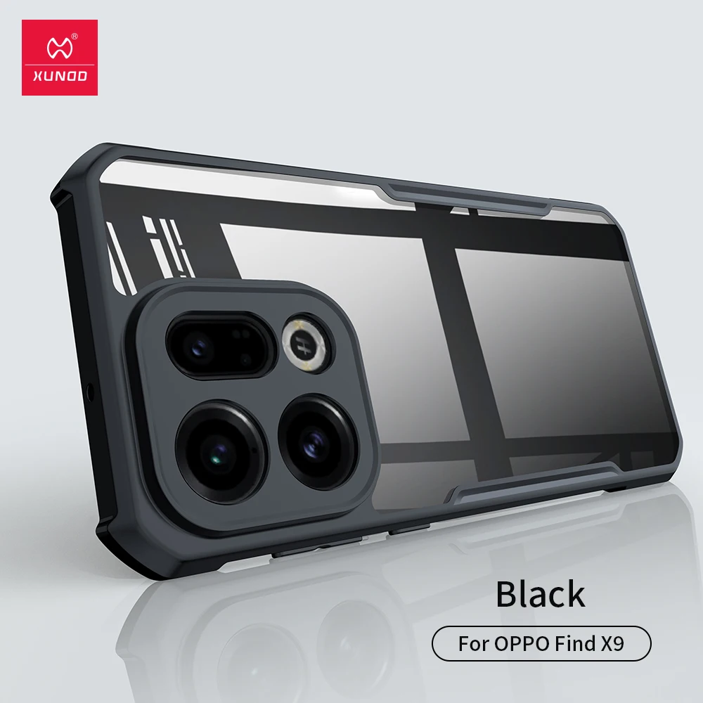 Xundd Hülle für Oppo Find X9 Ultra, stoßfest mit Airbags, PC&TPU, matt-transparent, Anti-Sturz-Schutzhülle für Find X9 Ultra – Detail 1